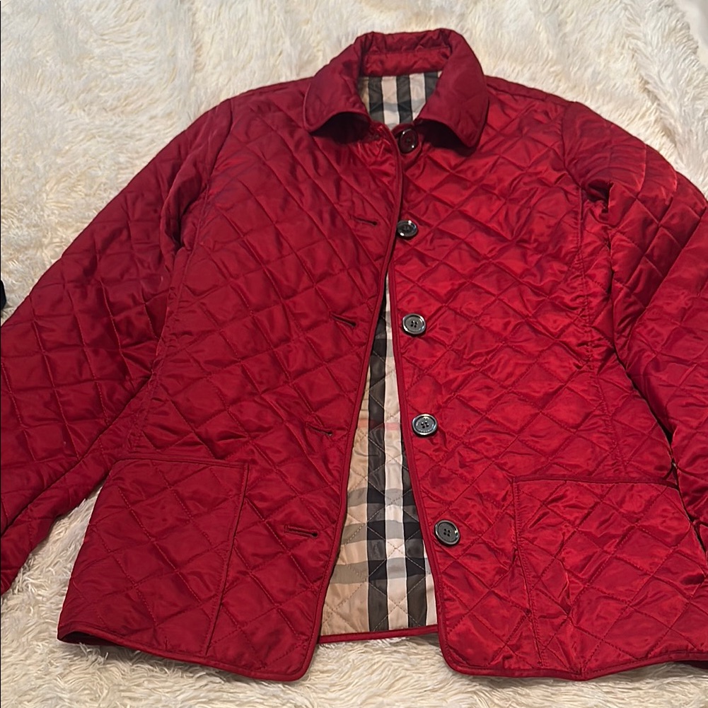 Quilted Red Jacket